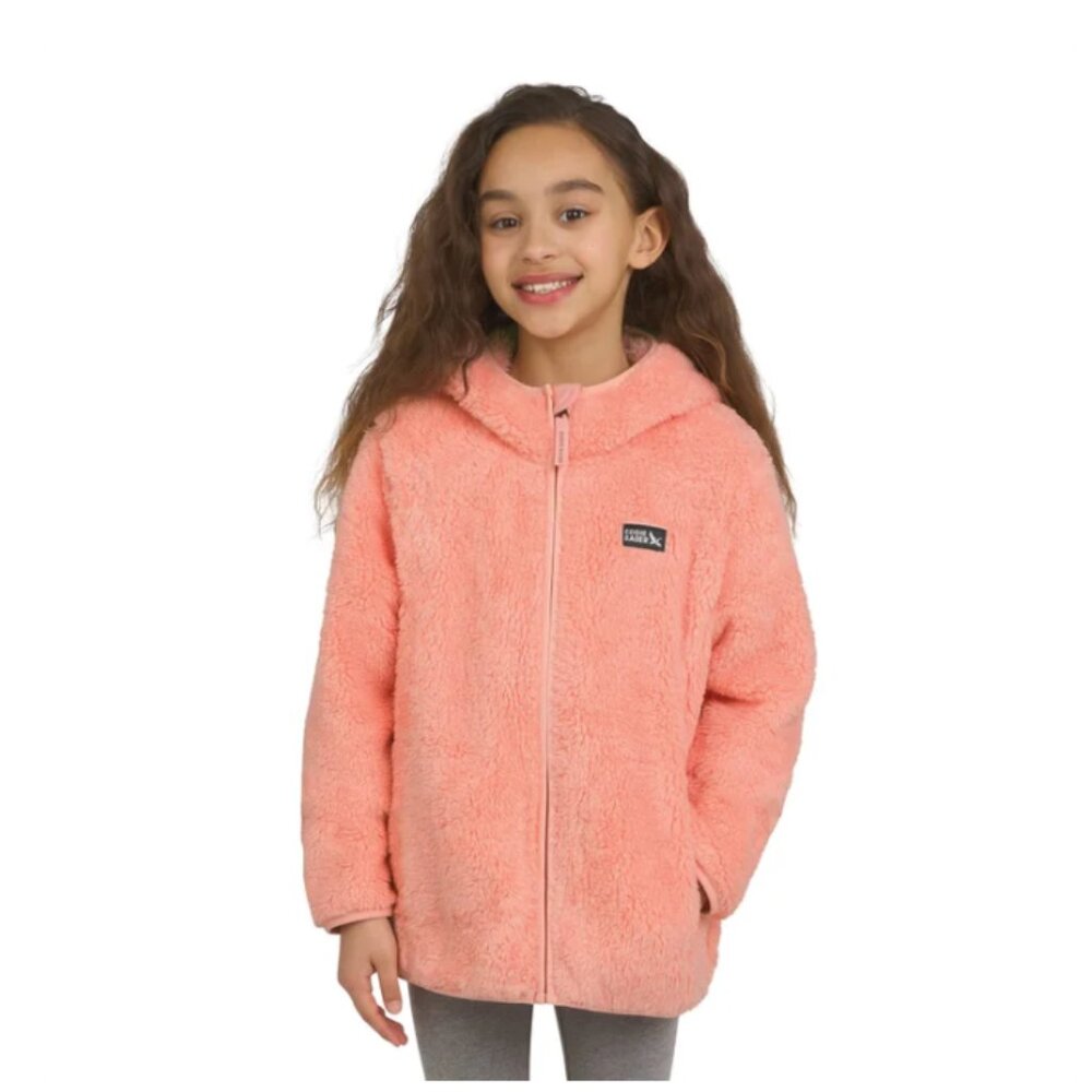 NWT Eddie Bauer Youth Plush Zip Up Green Hoodie Size Small - Picture 7 of 7